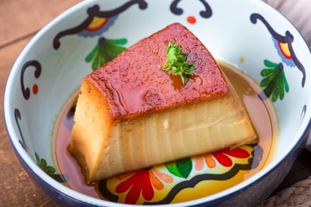 Crema volteada con LECHE VILLA FRESCA
