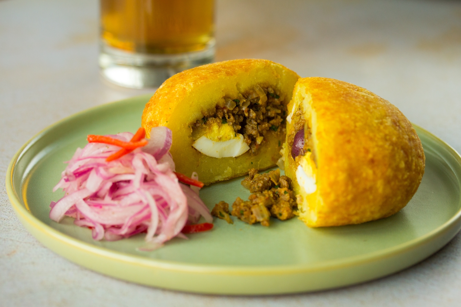 Papa rellena con carne BUEN PUNTO